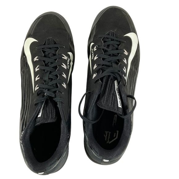 Nike Lunar Vapor Pro Metal Baseball Cleats Style 683895-010 Flywire size 12 - Picture 8 of 11
